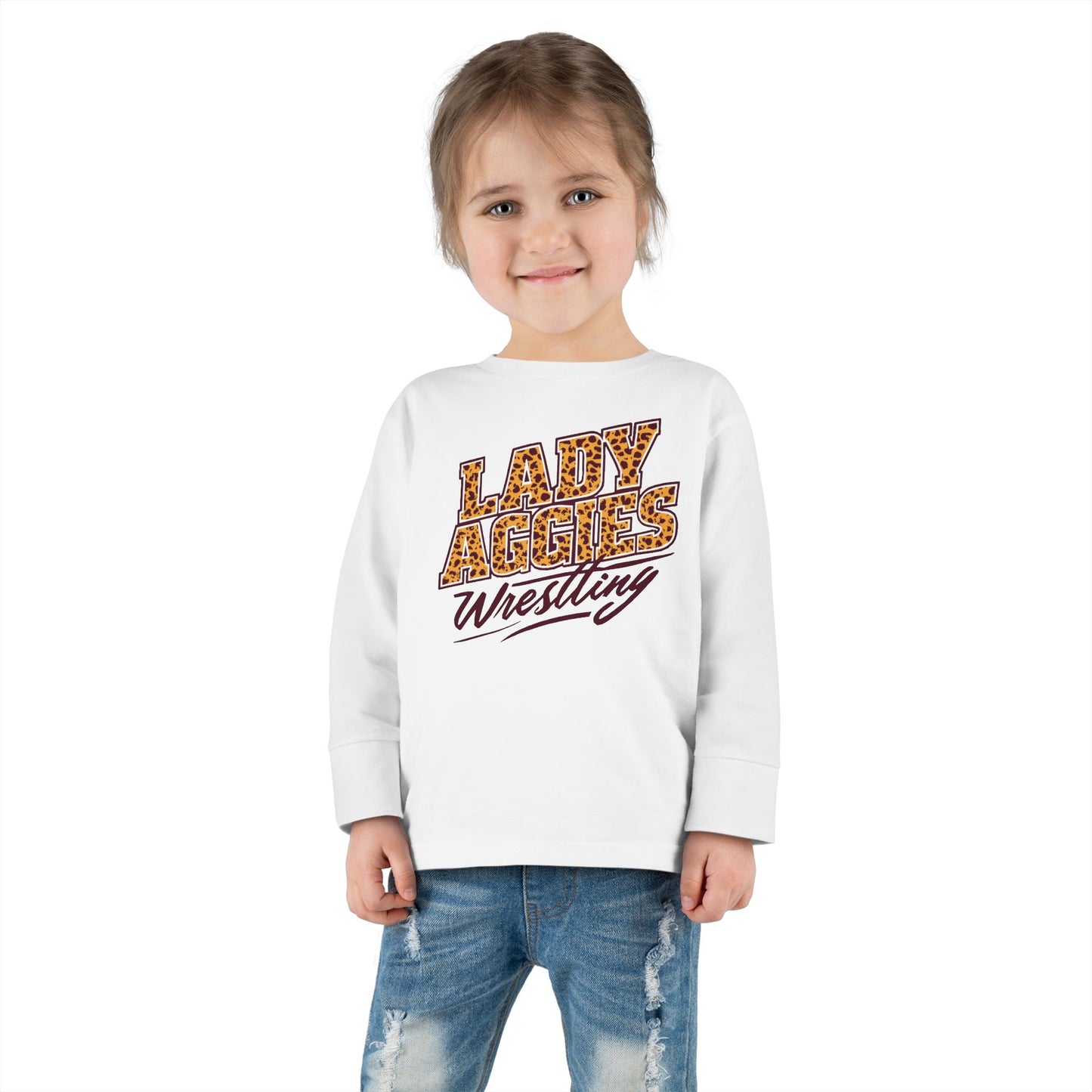 Toddler Long Sleeve Tee \ Hamilton Aggies Wrestling \ HAWG3