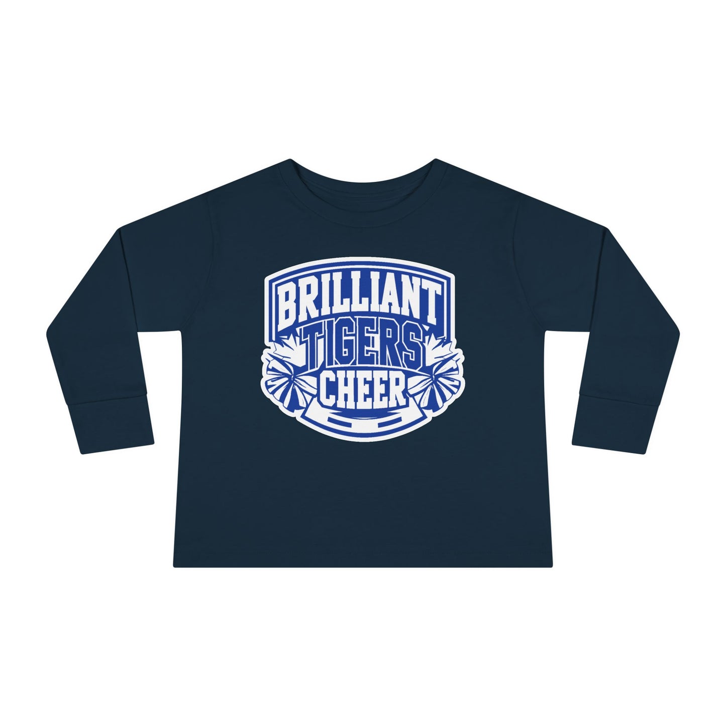 Toddler Long Sleeve Tee \ Brilliant Tigers Cheer \ BTC1