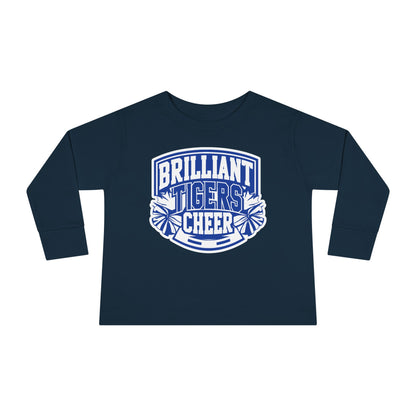 Toddler Long Sleeve Tee \ Brilliant Tigers Cheer \ BTC1