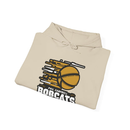Adult Hoodie Sweatshirt \ Phil Campbell Bobcats Basketball \ PCBBK2