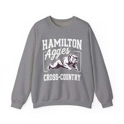 Adult Crewneck Sweatshirt \ Hamilton Aggies Cross-Country \ HCC2