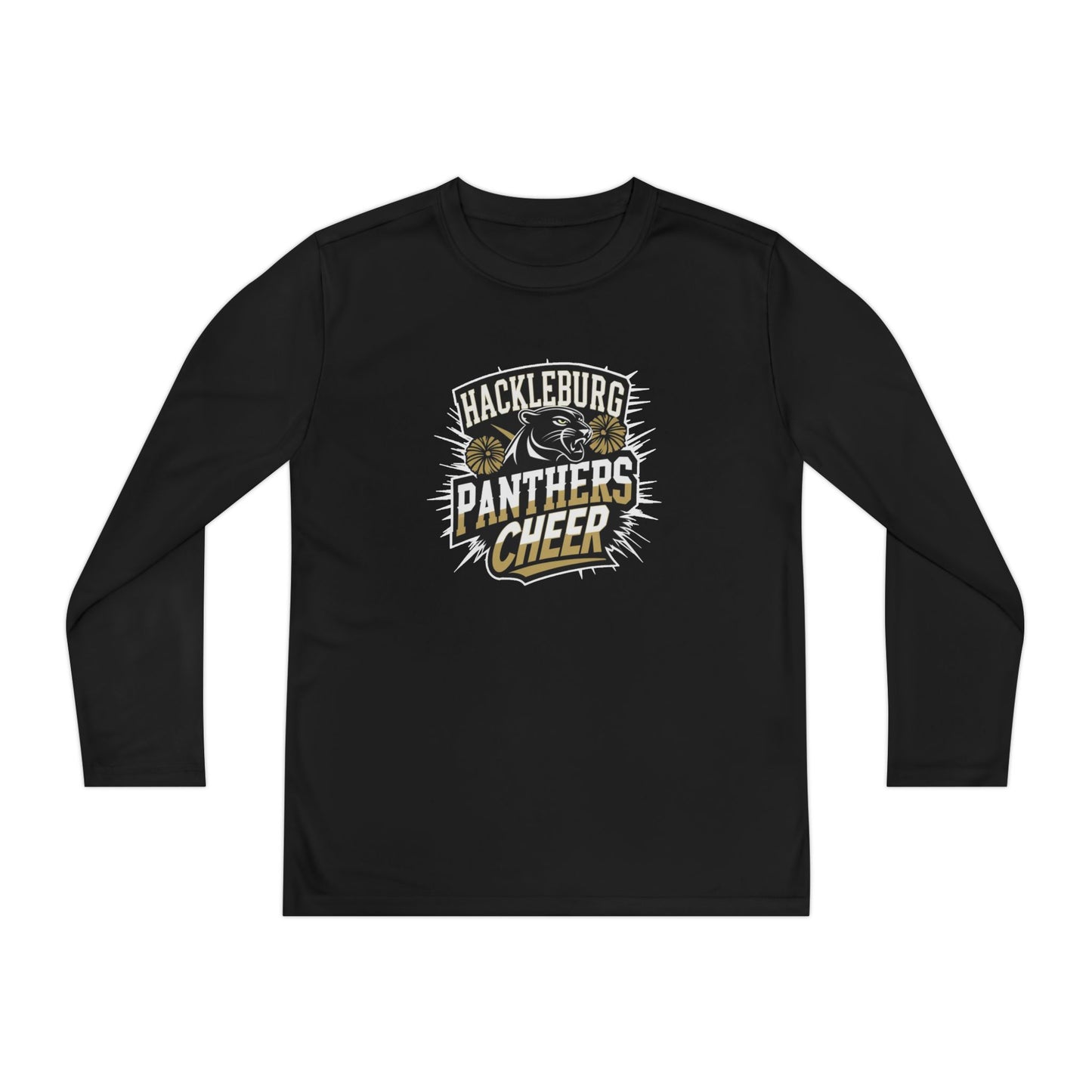Youth Long Sleeve Tee \ Hackleburg Panthers Cheer \ HPC1