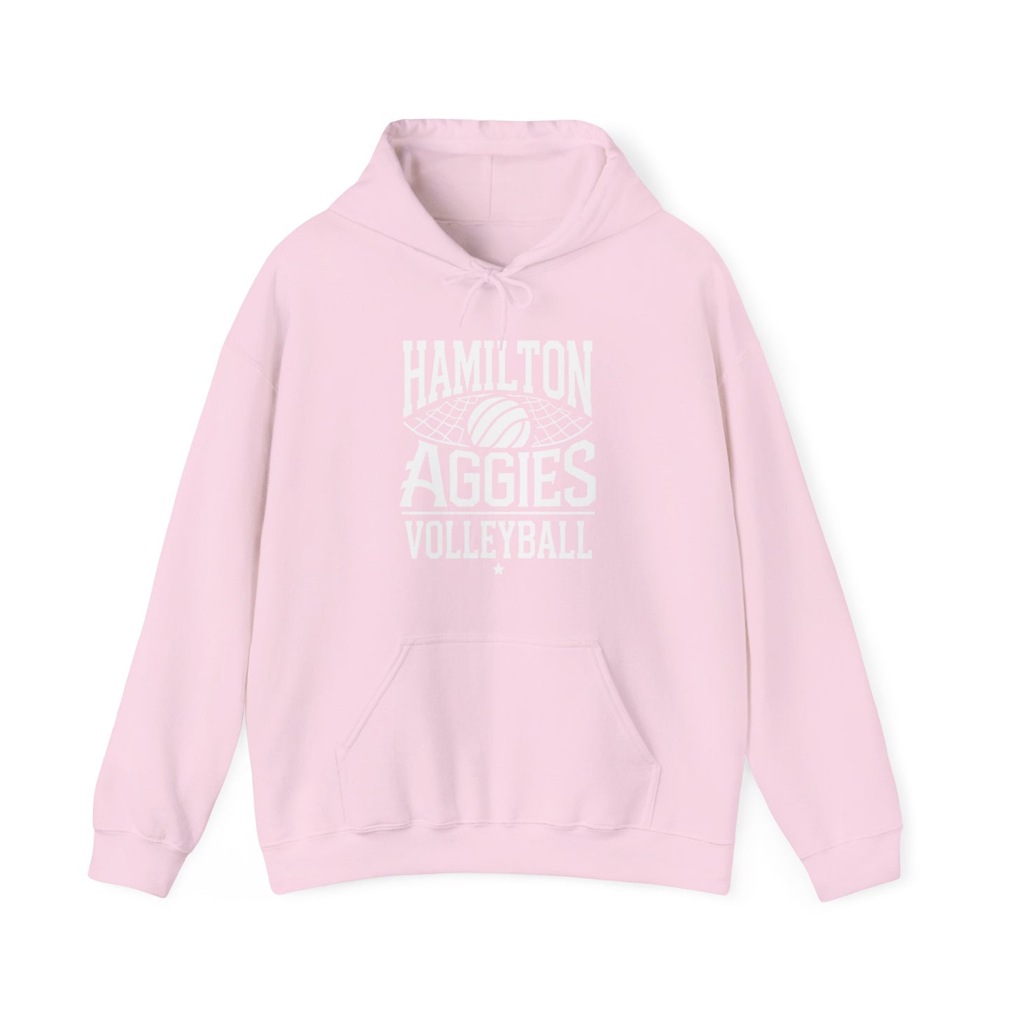 Adult Hoodie Sweatshirt \ Hamilton Aggies Volleyball \ HAV2