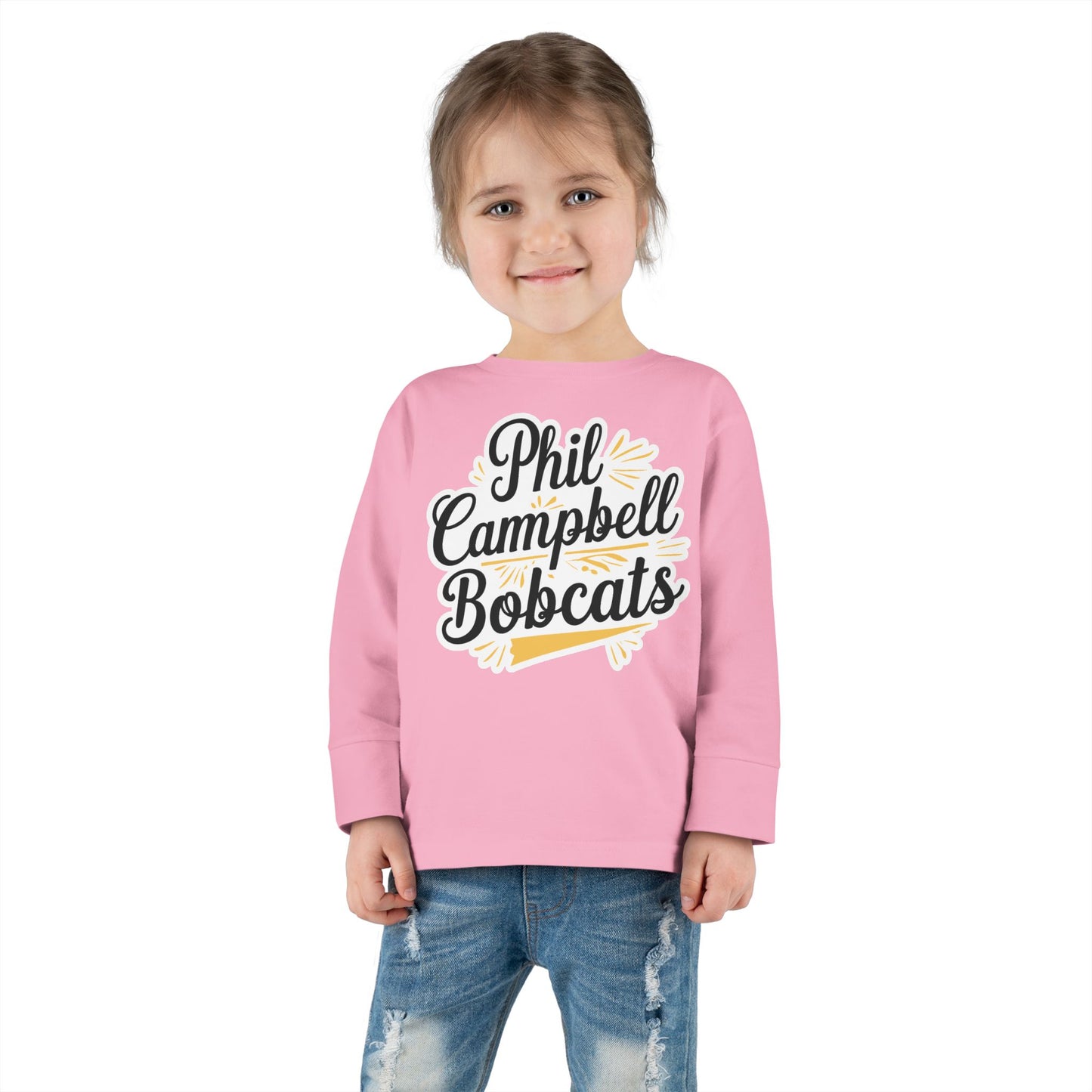 Toddler Long Sleeve Tee \ Phil Campbell Bobcats \ PCBG2
