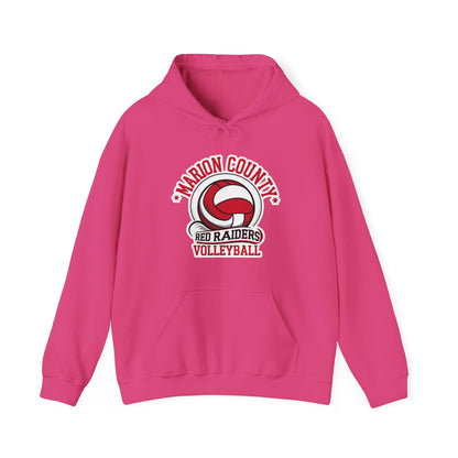 Adult Hoodie Sweatshirt \ Marion County Red Raiders Volleyball \ MCV1