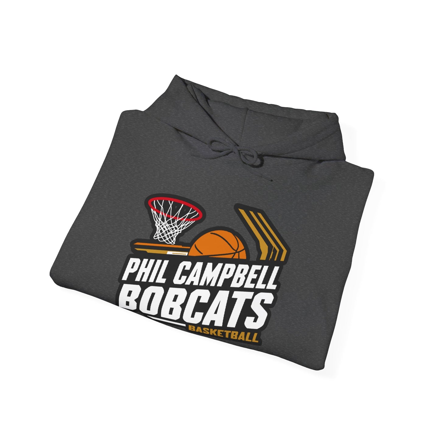 Adult Hoodie Sweatshirt \ Phil Campbell Bobcats Basketball \ PCBBK1