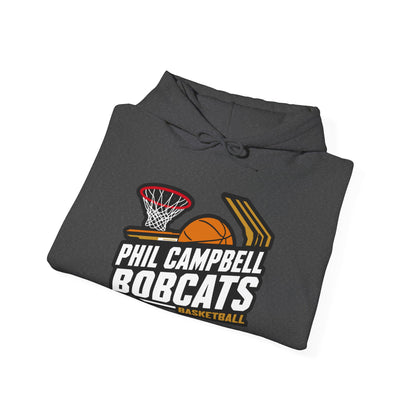 Adult Hoodie Sweatshirt \ Phil Campbell Bobcats Basketball \ PCBBK1