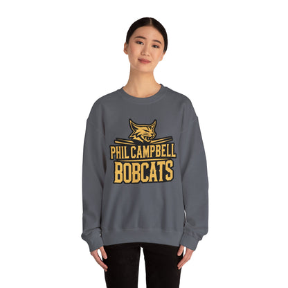 Adult Crewneck Sweatshirt \ Phil Campbell Bobcats \ PCB2
