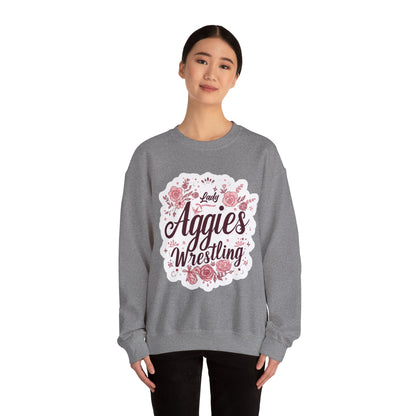 Adult Crewneck Sweatshirt \ Hamilton Aggies Wrestling \ HAWG1