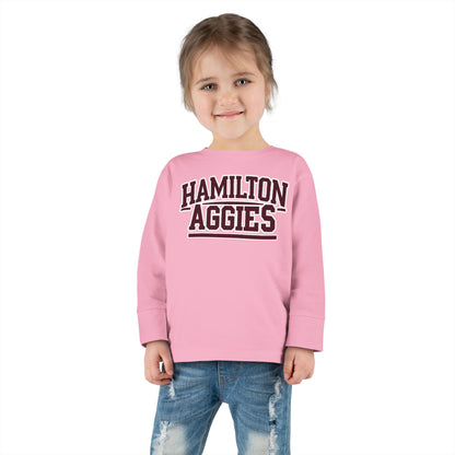 Toddler Long Sleeve Tee \ Hamilton Aggies \ HA2