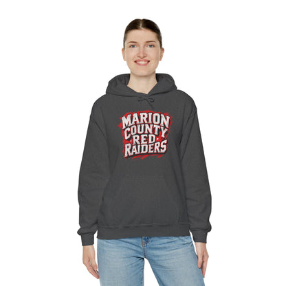 Adult Hoodie Sweatshirt \ Marion County Red Raiders \ MC1