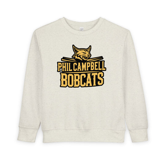 Toddler Crewneck Sweatshirt \ Phil Campbell Bobcats \ PCB2
