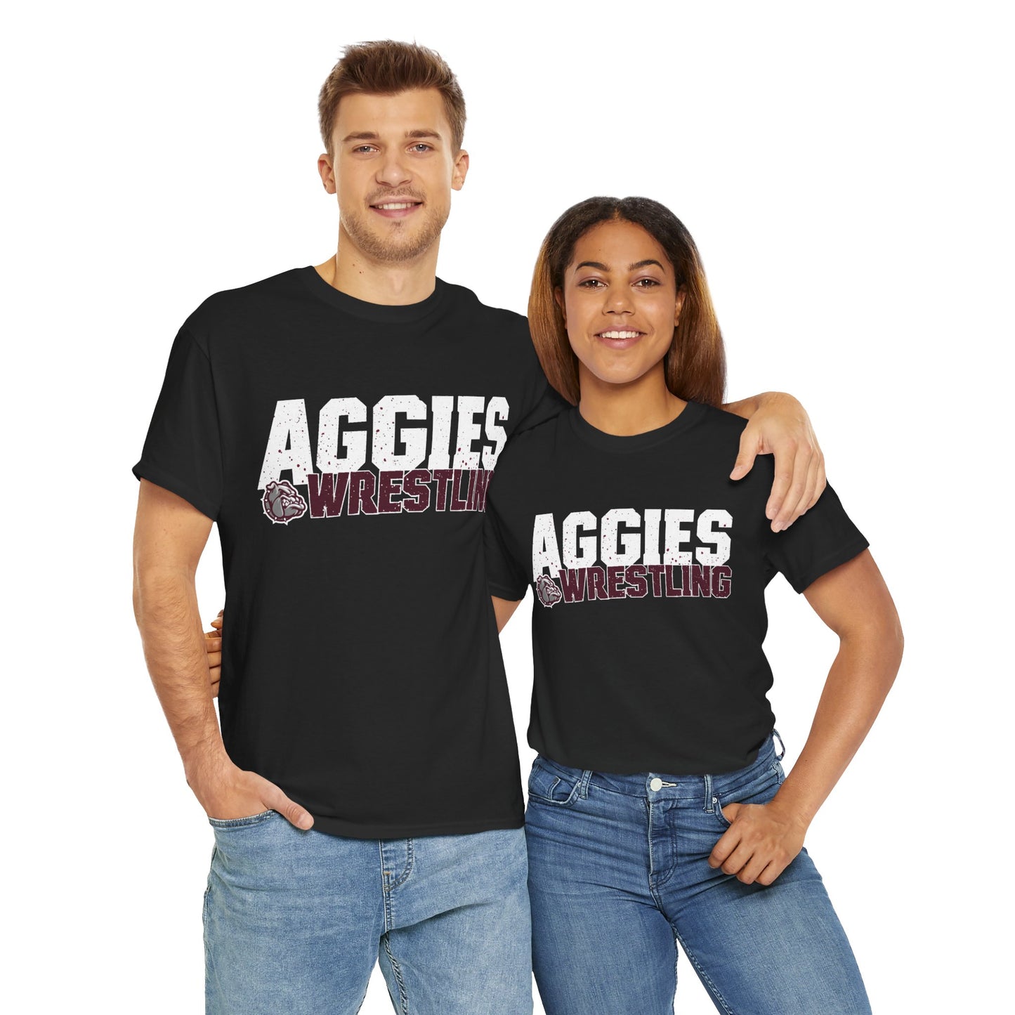 Adult Tee \ Hamilton Aggies Wrestling \ HAW3