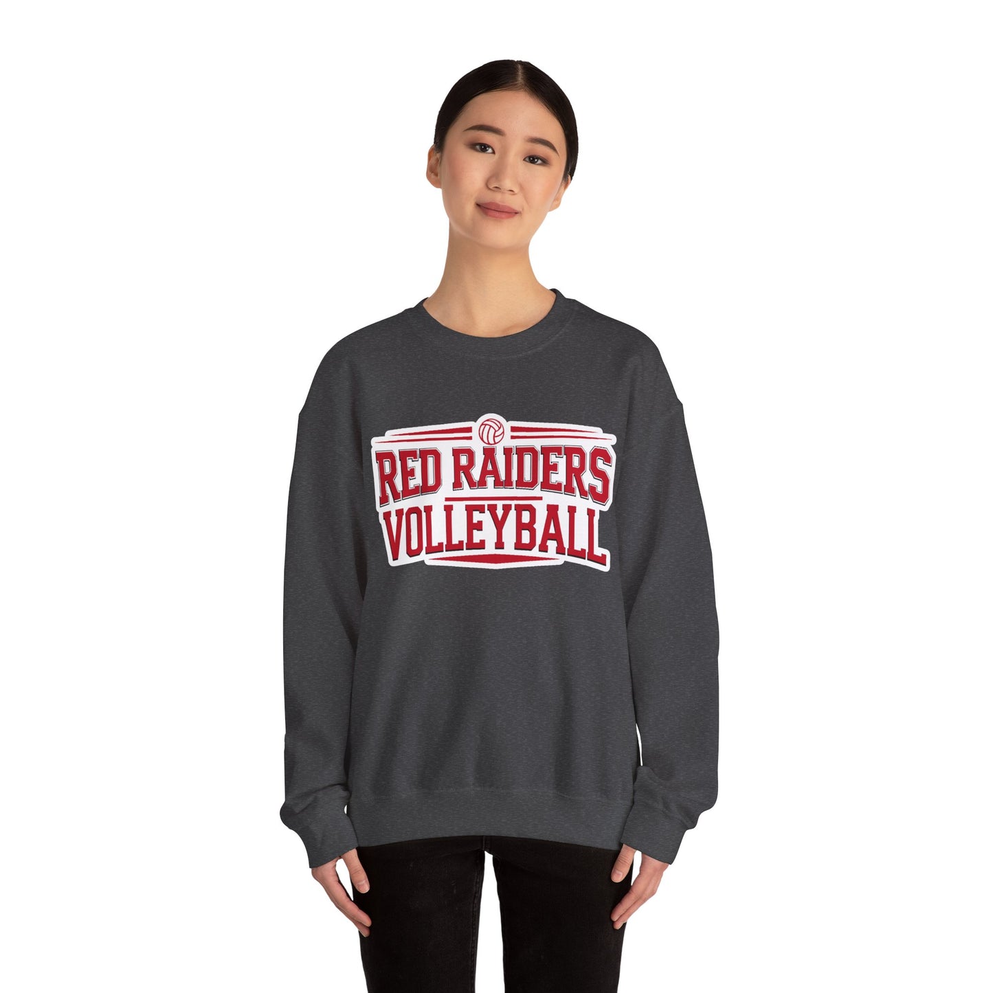 Adult Crewneck Sweatshirt \ Marion County Red Raiders Volleyball \ MCV2