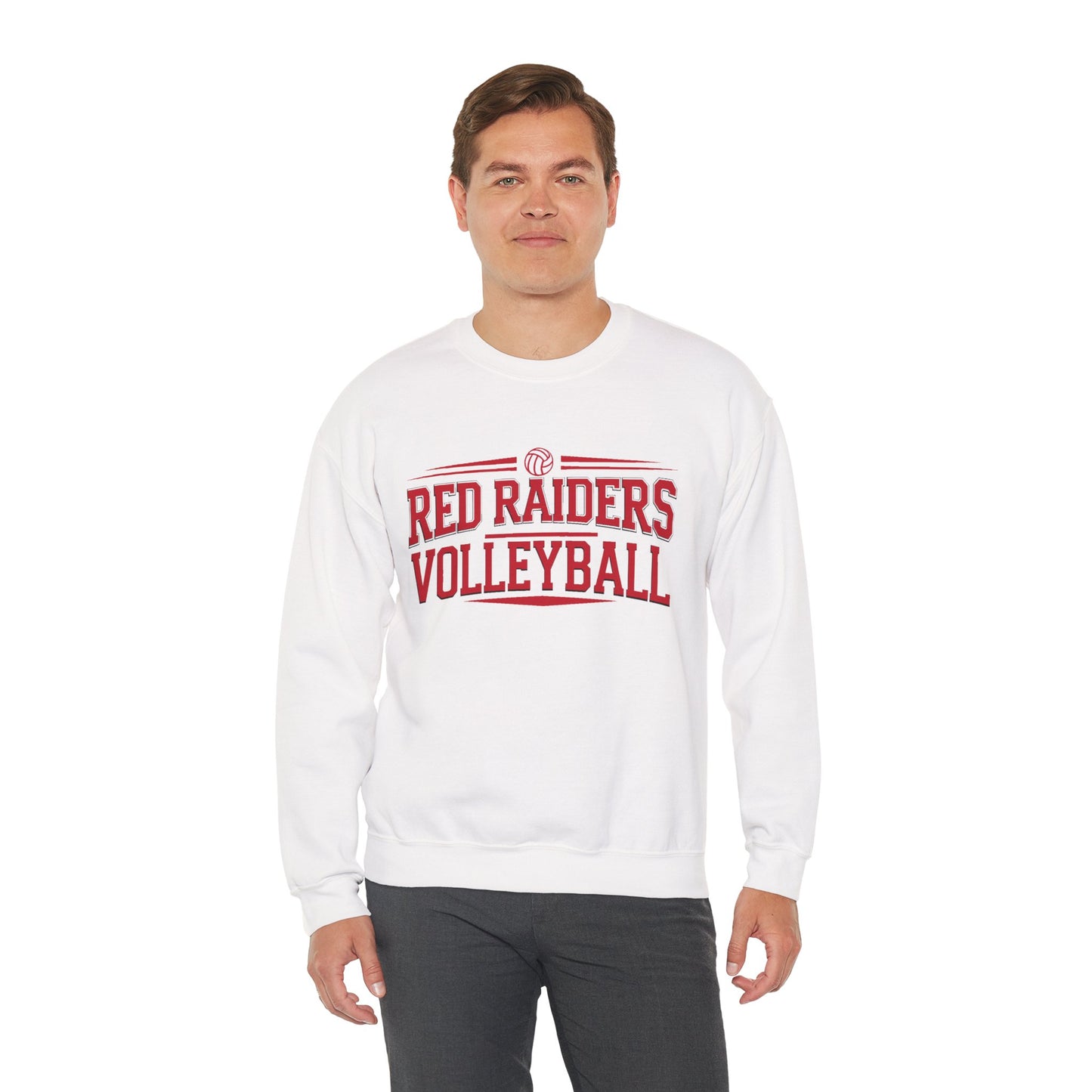 Adult Crewneck Sweatshirt \ Marion County Red Raiders Volleyball \ MCV2