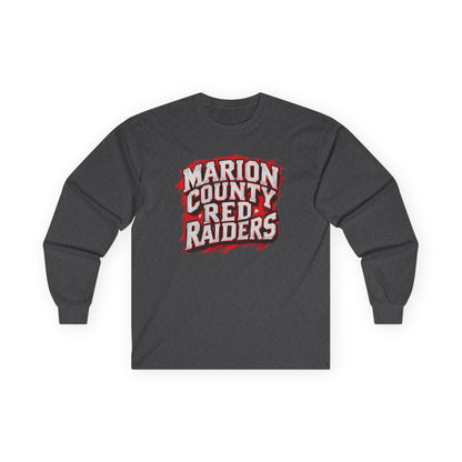 Adult Long Sleeve Tee \ Marion County Red Raiders \ MC1