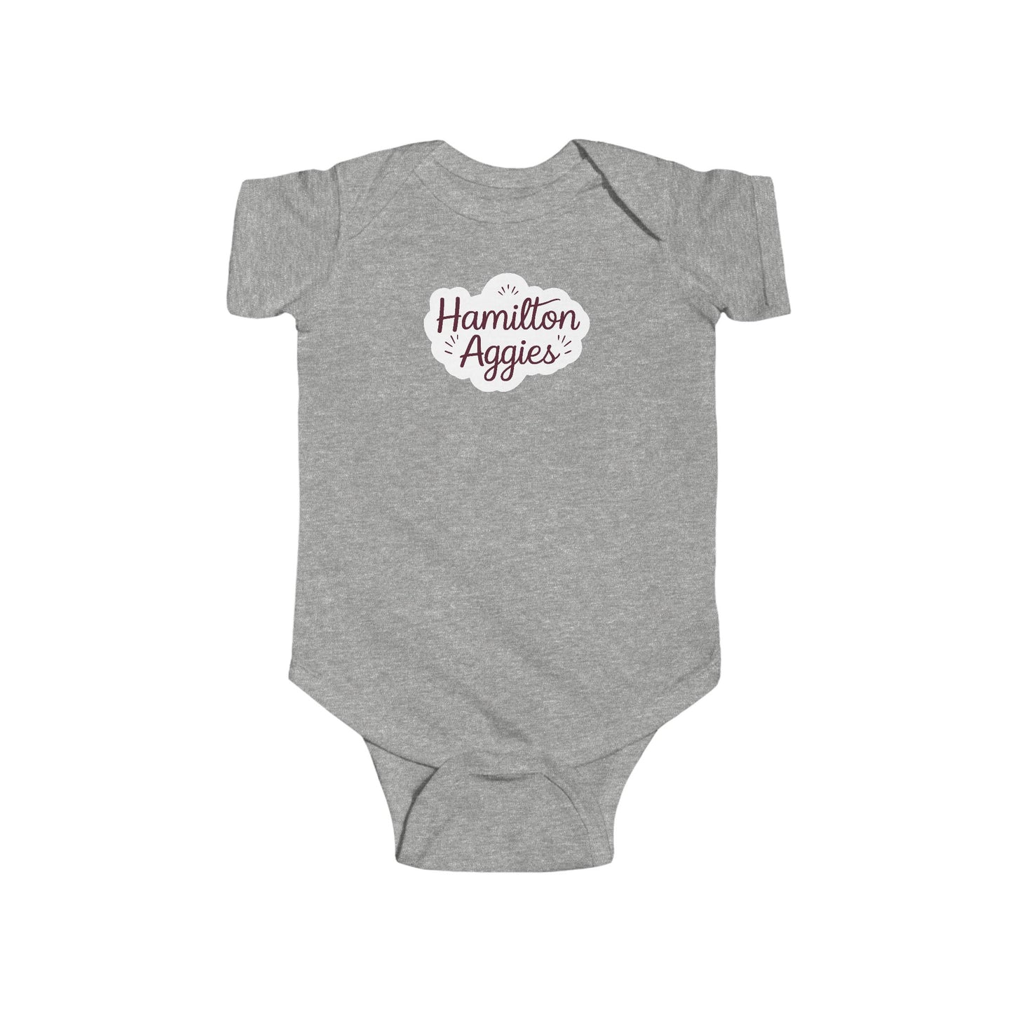 Short Sleeve Baby Bodysuit \ Hamilton Aggies \ HAG1