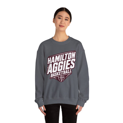 Adult Crewneck Sweatshirt \ Hamilton Aggies Basketball \ HABK2