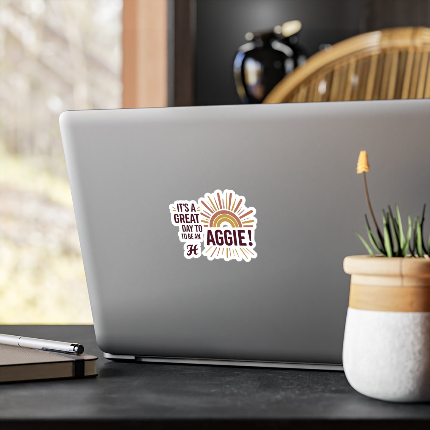 Kiss-Cut Vinyl Decal \ It's a Great Day to be an Aggie! \ GDA1