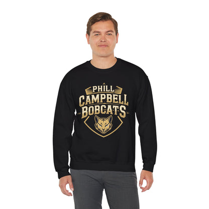 Adult Crewneck Sweatshirt \ Phill Campbell Bobcats \ PCB1