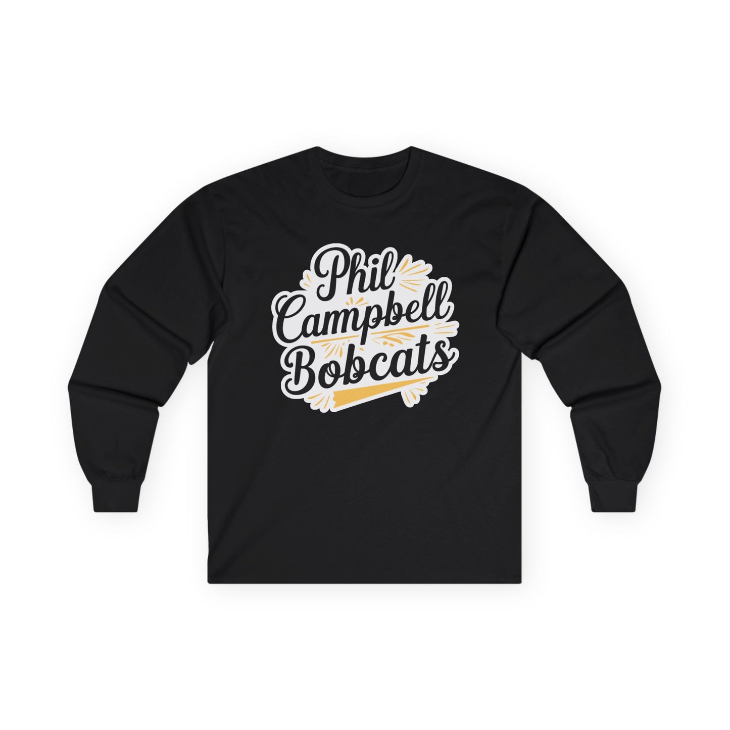 Adult Long Sleeve Tee \ Phil Campbell Bobcats \ PCBG2