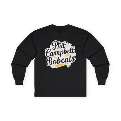 Adult Long Sleeve Tee \ Phil Campbell Bobcats \ PCBG2