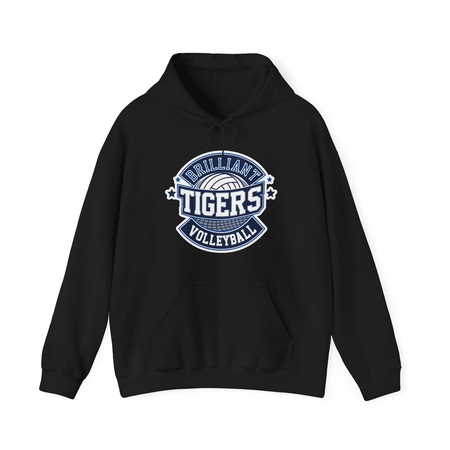 Adult Hoodie Sweatshirt \ Brilliant Tigers Volleyball \ BTV1