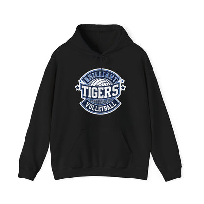 Adult Hoodie Sweatshirt \ Brilliant Tigers Volleyball \ BTV1