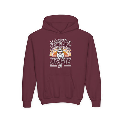 Youth Hoodie Sweatshirt \ It's a Great Day to be an Aggie! \ GDA2