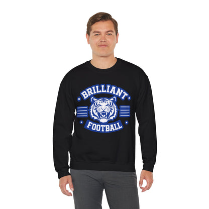 Adult Crewneck Sweatshirt \ Brilliant Tigers Football \ BTF2
