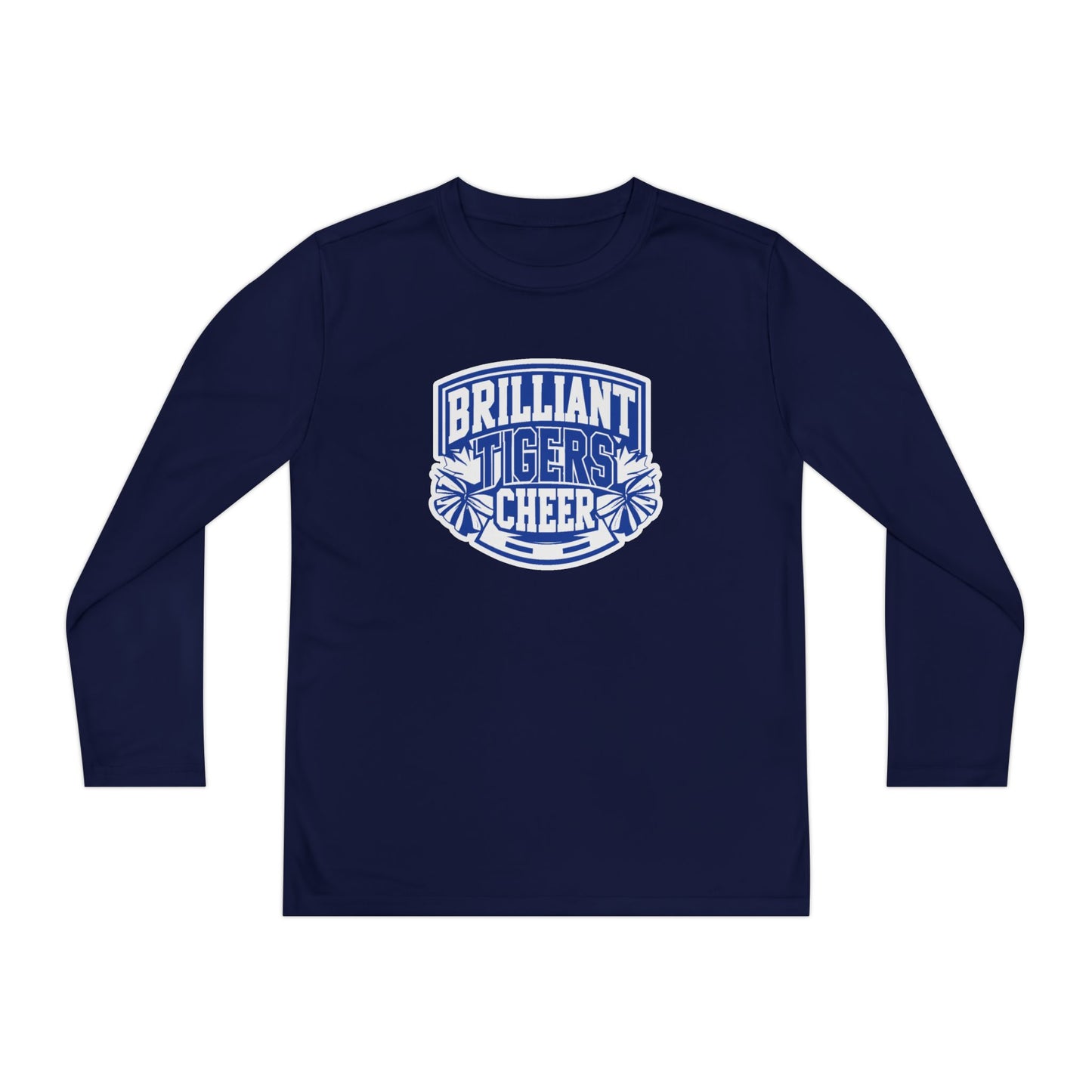 Youth Long Sleeve Tee \ Brilliant Tigers Cheer \ BTC1