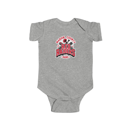 Short Sleeve Baby Bodysuit \ Marion County Red Raiders Band \ MCB2