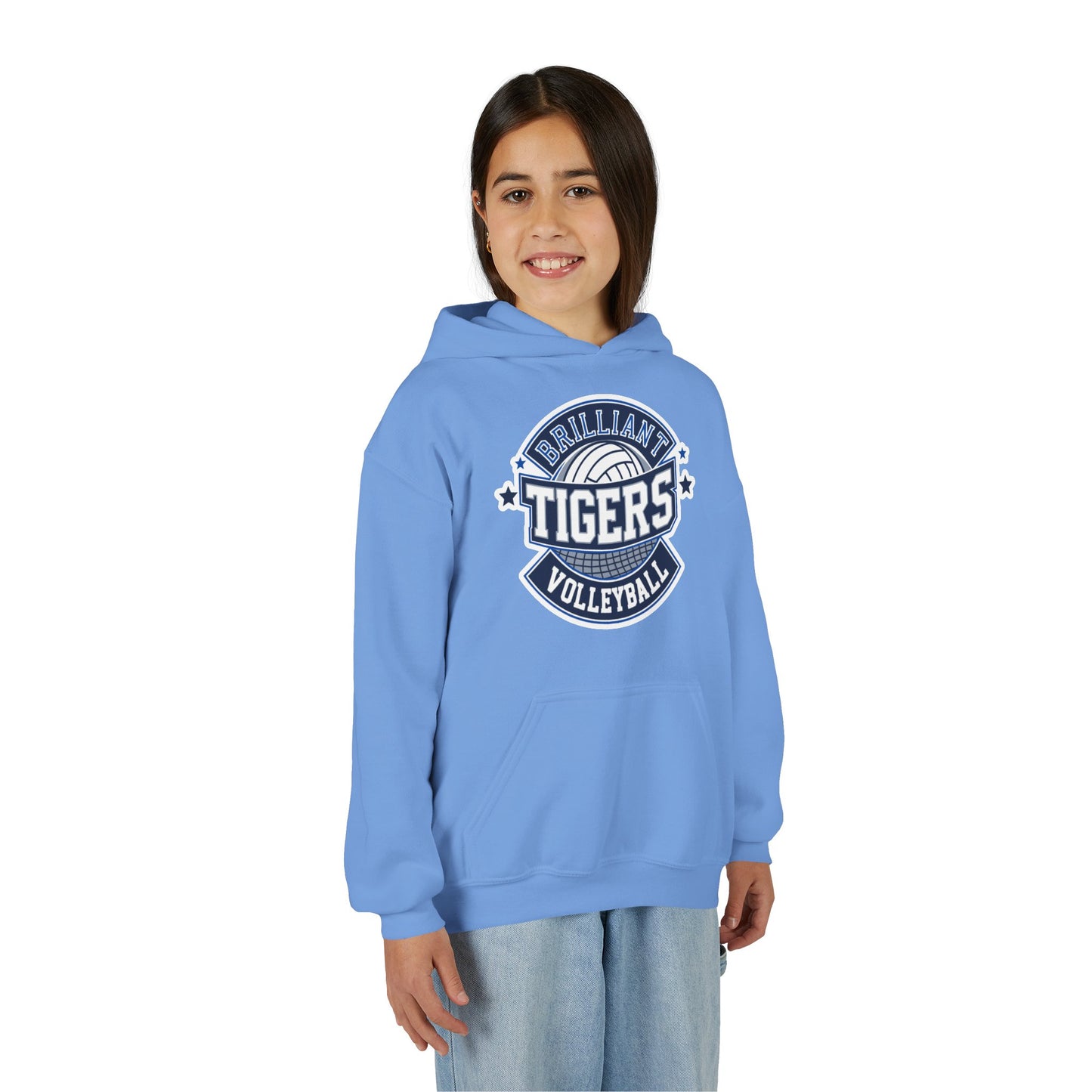 Youth Hoodie Sweatshirt \ Brilliant Tigers Volleyball \ BTV1