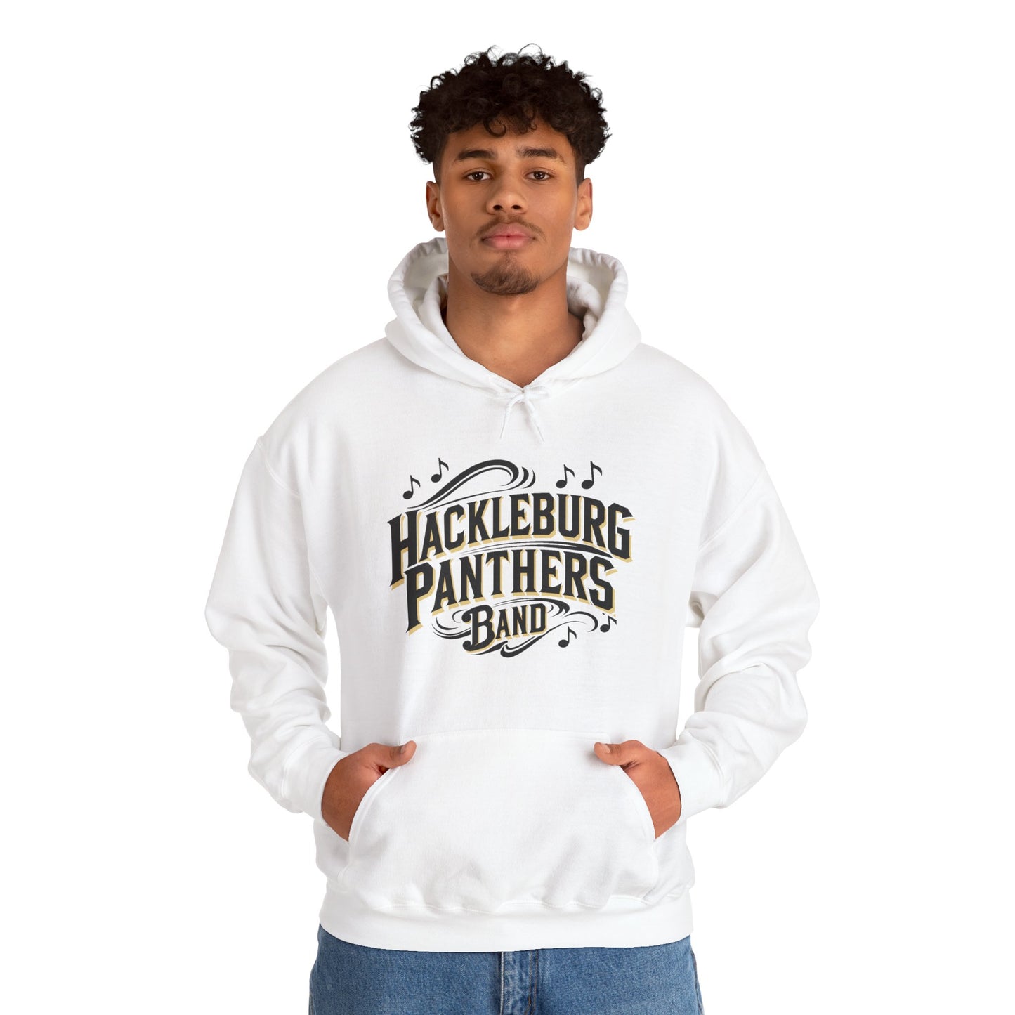 Adult Hoodie Sweatshirt \ Hackleburg Panthers Band \ HPB1