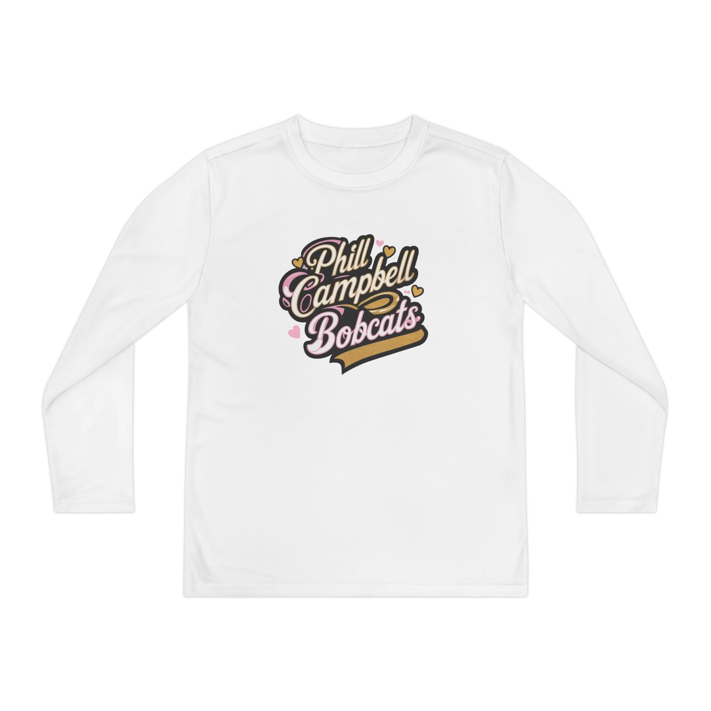 Youth Long Sleeve Tee \ Phill Campbell Bobcats \ PCBG1