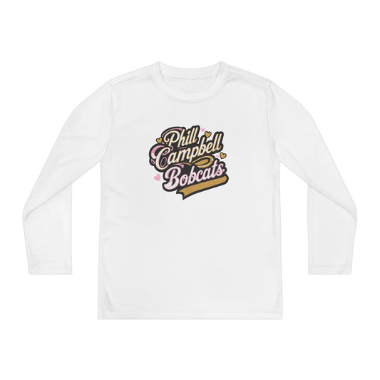 Youth Long Sleeve Tee \ Phill Campbell Bobcats \ PCBG1