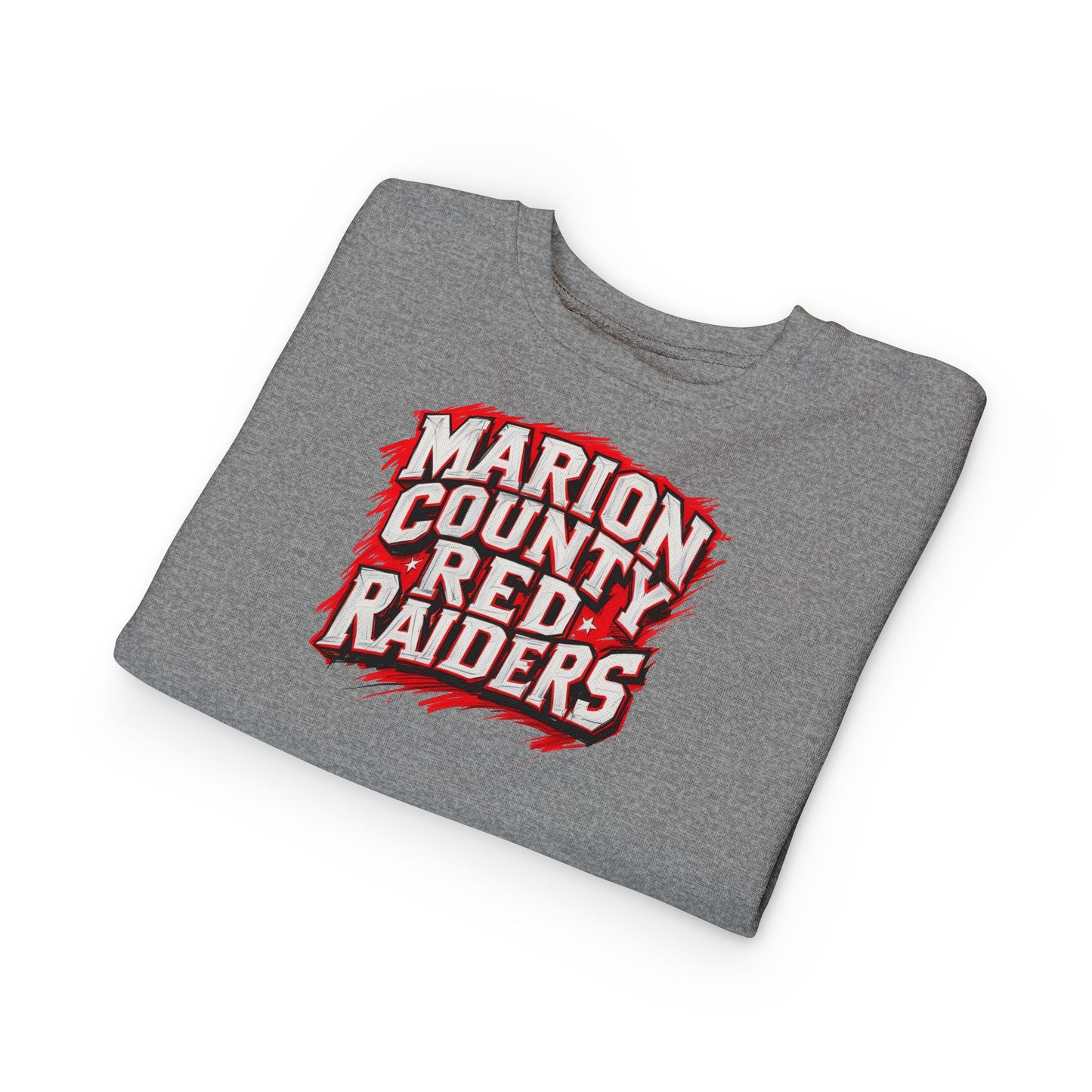 Toddler Crewneck Sweatshirt \ Marion County Red Raiders \ MC1