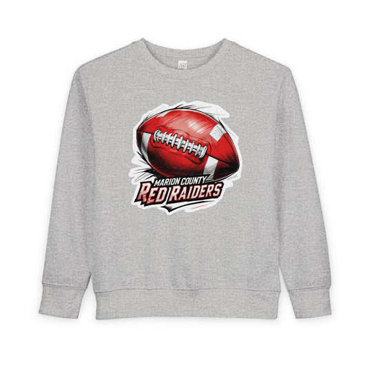 Toddler Crewneck Sweatshirt \ Marion County Red Raiders Football \ MCF1