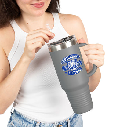 40oz  Insulated Tumbler \ Brilliant Tigers Football \ BTF2