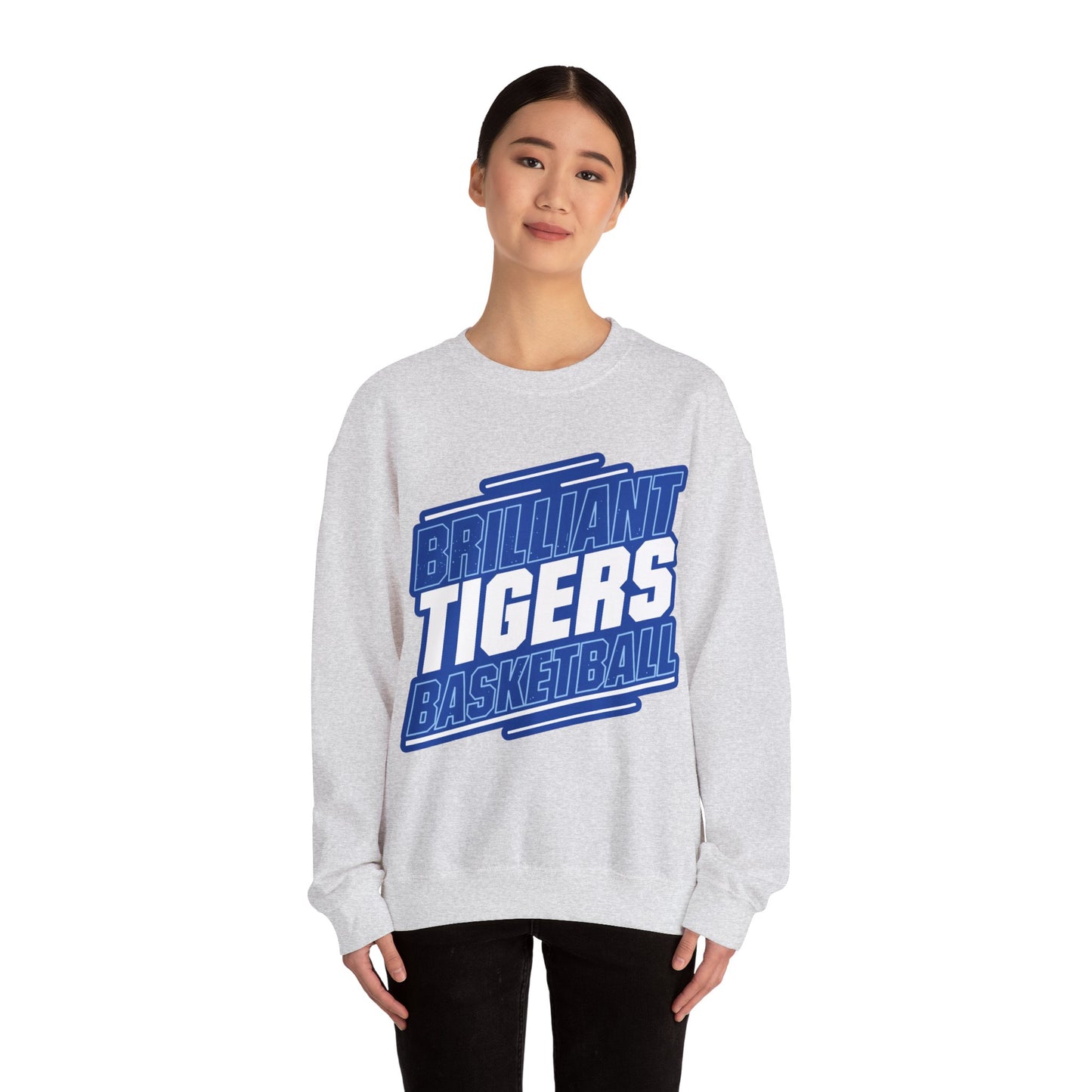 Adult Crewneck Sweatshirt \ Brilliant Tigers Basketball \ BTBK2