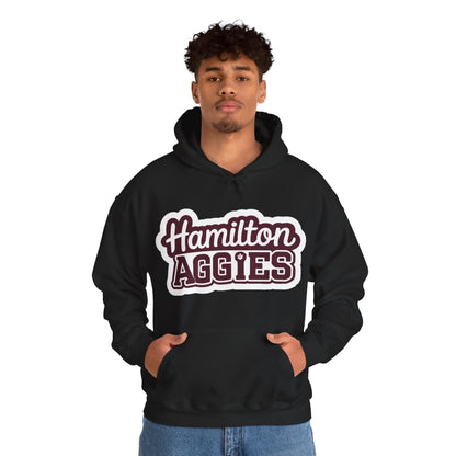 Adult Hoodie Sweatshirt \ Hamilton Aggies \ HAG2