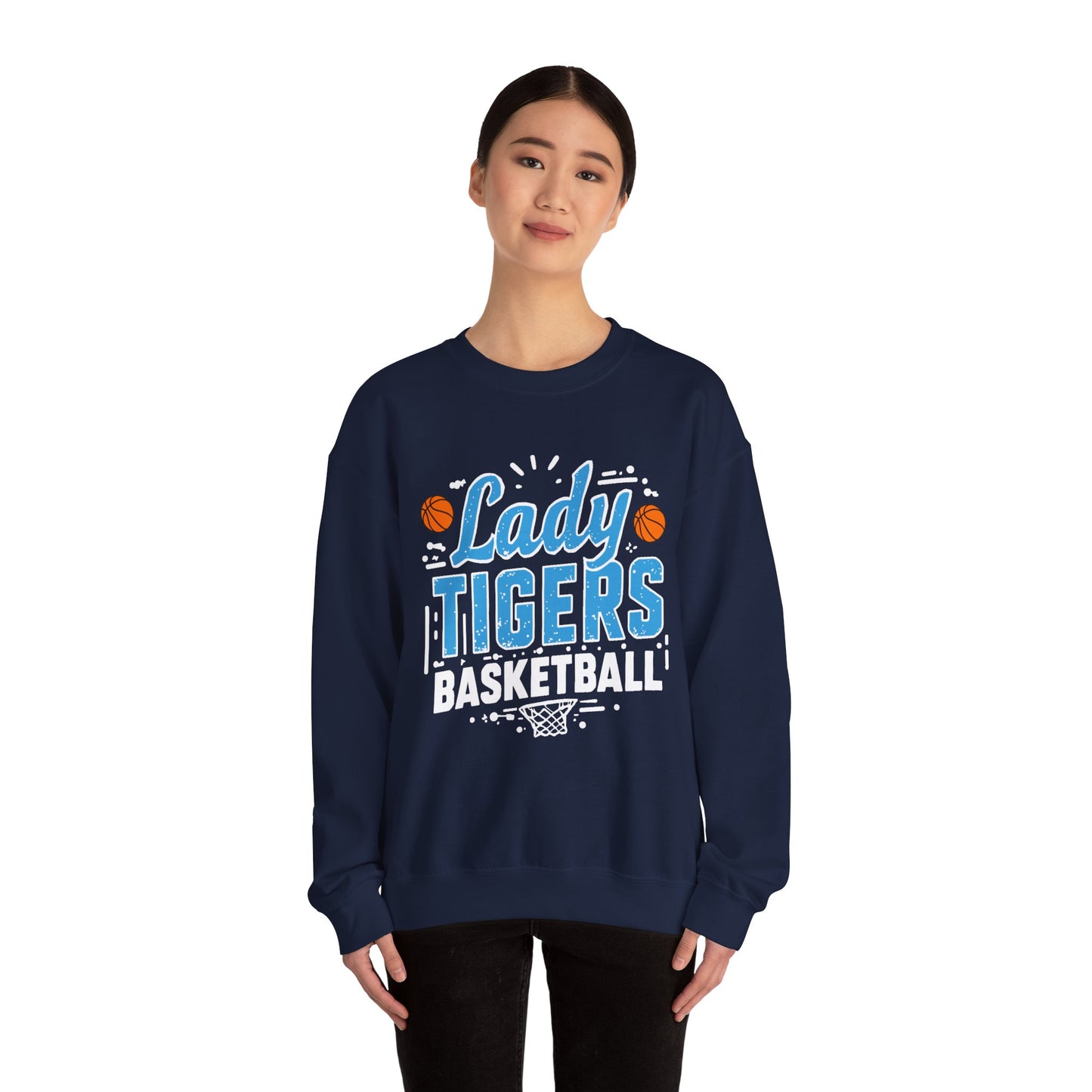 Adult Crewneck Sweatshirt \ Brilliant Tigers Basketball \ BTBKG1