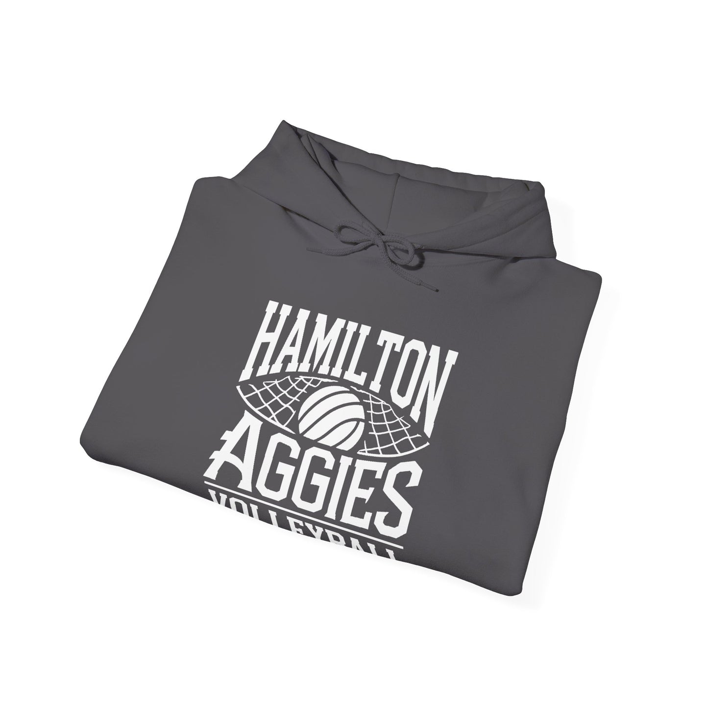 Adult Hoodie Sweatshirt \ Hamilton Aggies Volleyball \ HAV2