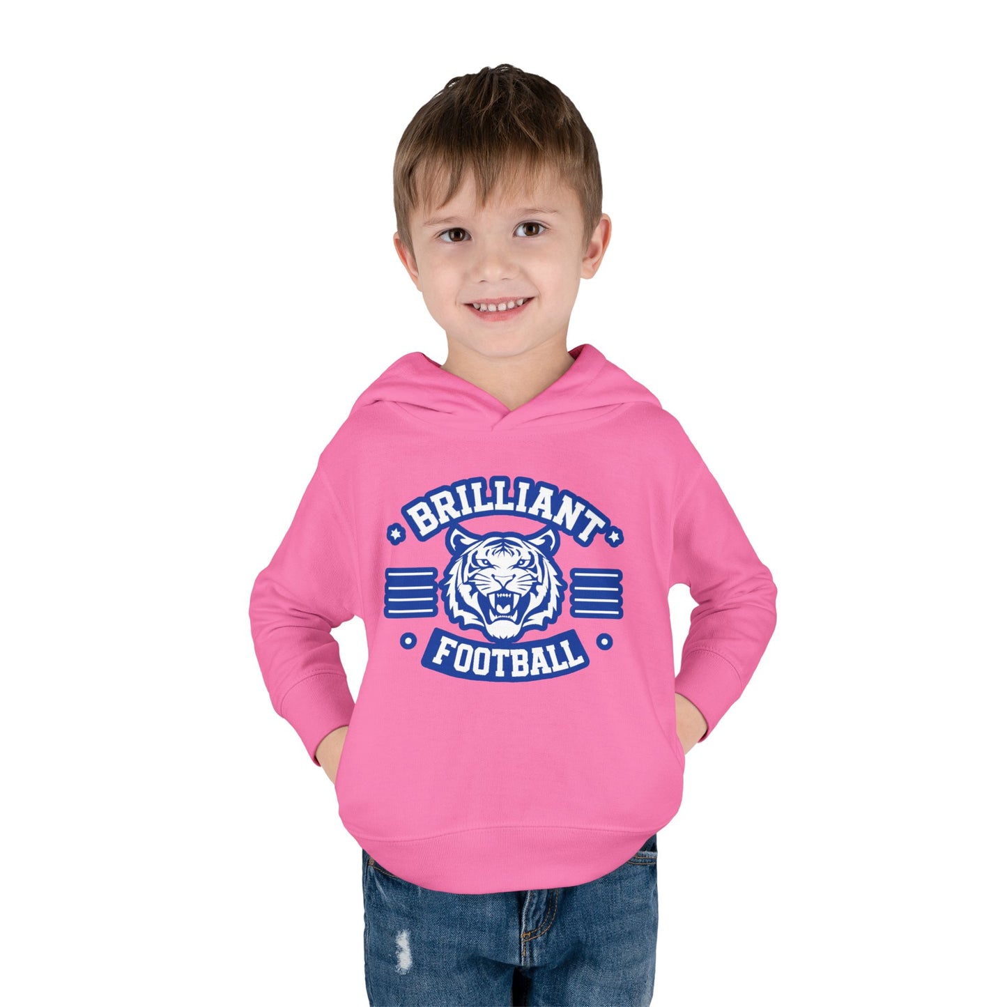 Toddler Hoodie Sweatshirt \ Brilliant Tigers Football \ BTF2