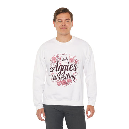 Adult Crewneck Sweatshirt \ Hamilton Aggies Wrestling \ HAWG1