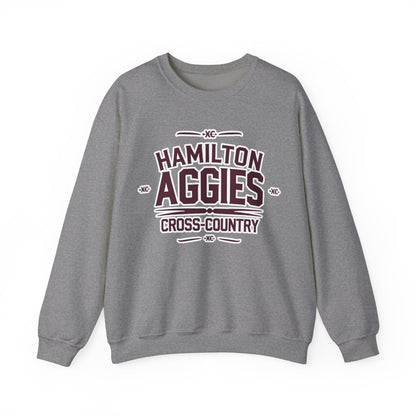 Adult Crewneck Sweatshirt \ Hamilton Aggies Cross-Country \ HCC1