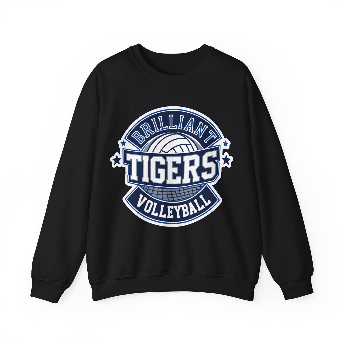 Adult Crewneck Sweatshirt \ Brilliant Tigers Volleyball \ BTV1