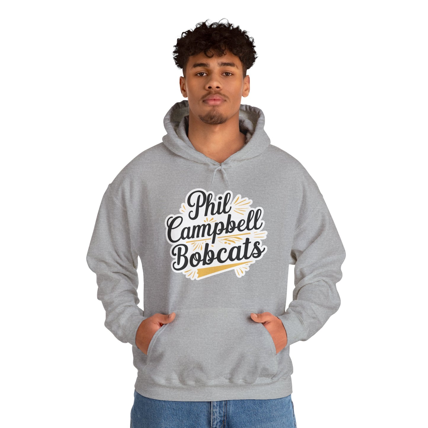 Adult Hoodie Sweatshirt \ Phil Campbell Bobcats \ PCBG2