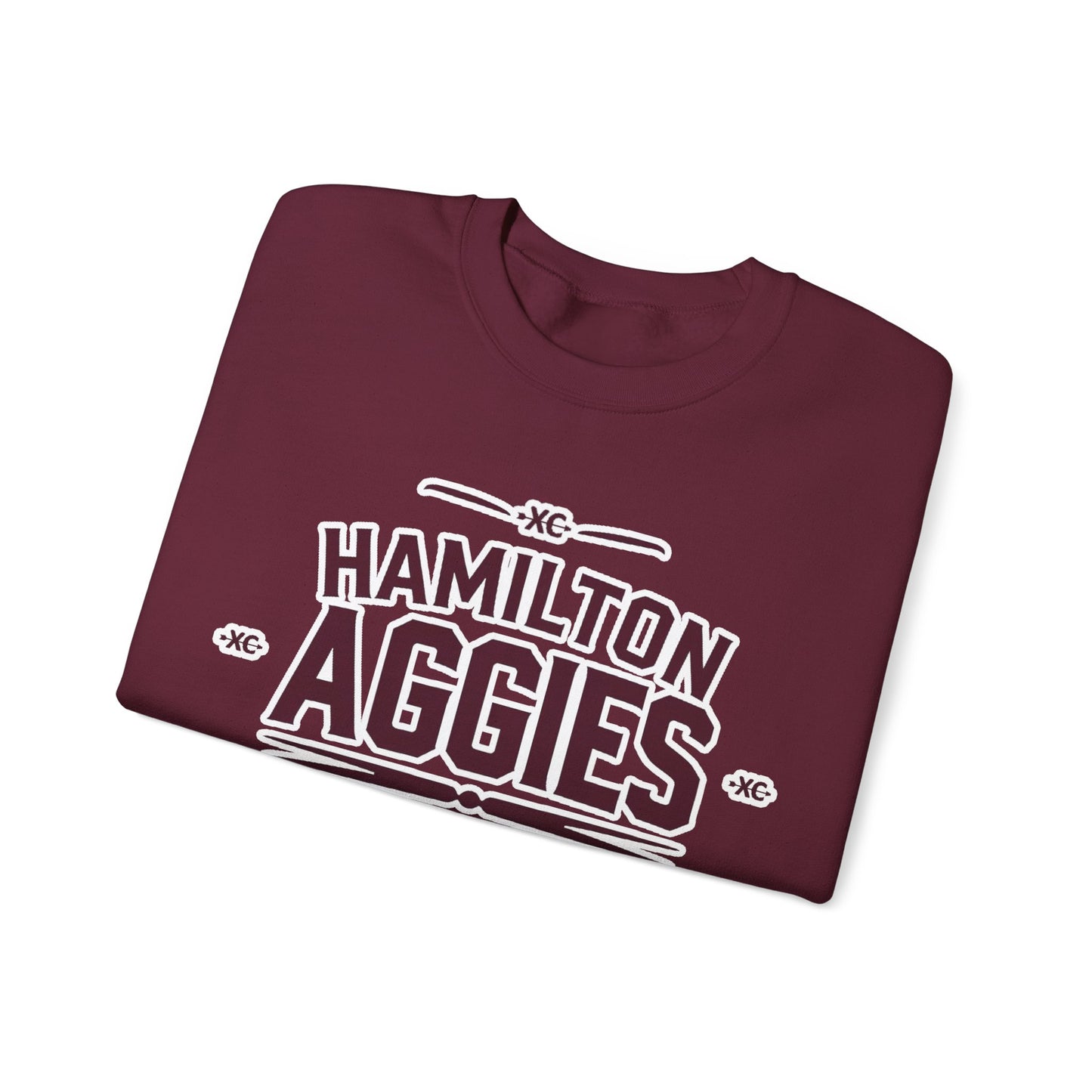 Adult Crewneck Sweatshirt \ Hamilton Aggies Cross-Country \ HCC1