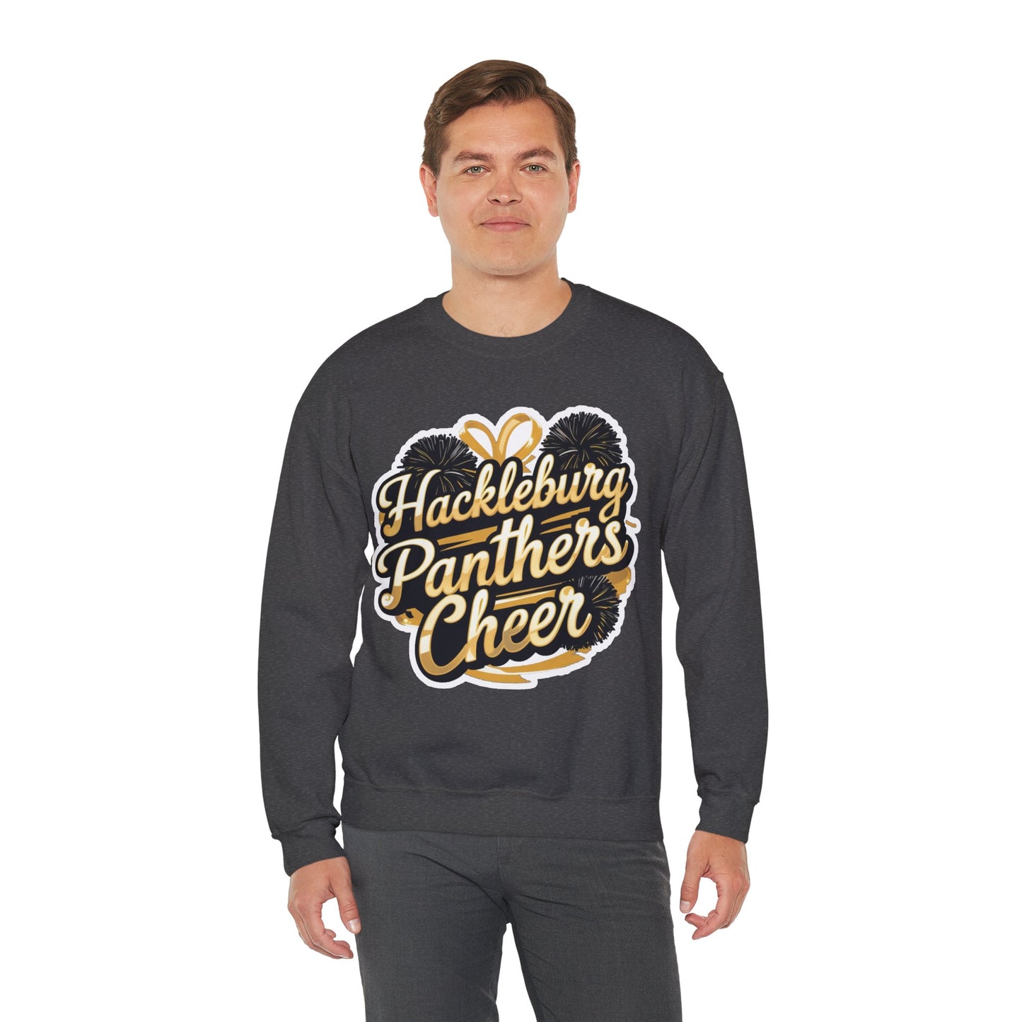 Adult Crewneck Sweatshirt \ Hackleburg Panthers Cheer \ HPC2